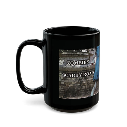 2 - sided Scabby Road Black Mug by cypherpunkgear – cypherpunkgear.com | Cypherpunk Merch