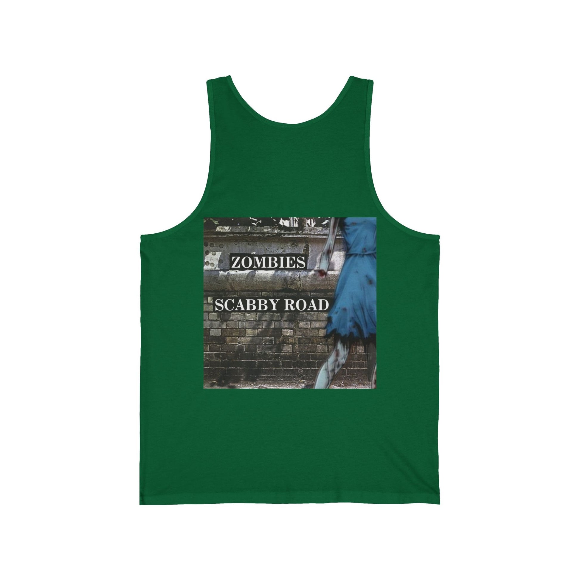 2 - sided Scabby Road Unisex Jersey Tank Top by cypherpunkgear – cypherpunkgear.com | Cypherpunk Merch