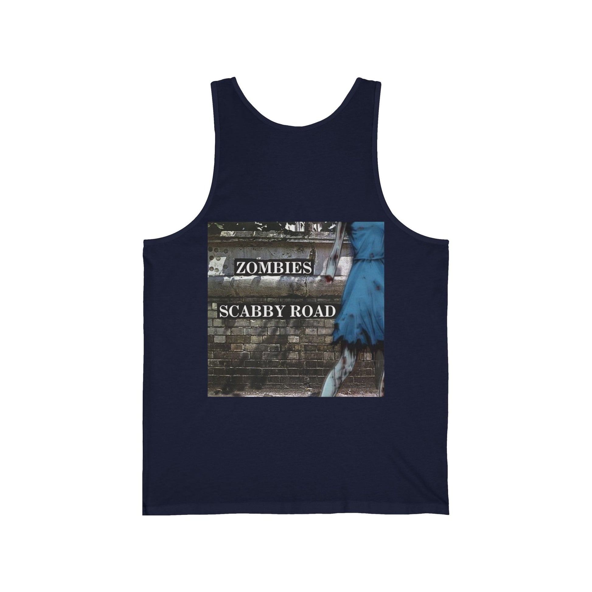 2 - sided Scabby Road Unisex Jersey Tank Top by cypherpunkgear – cypherpunkgear.com | Cypherpunk Merch