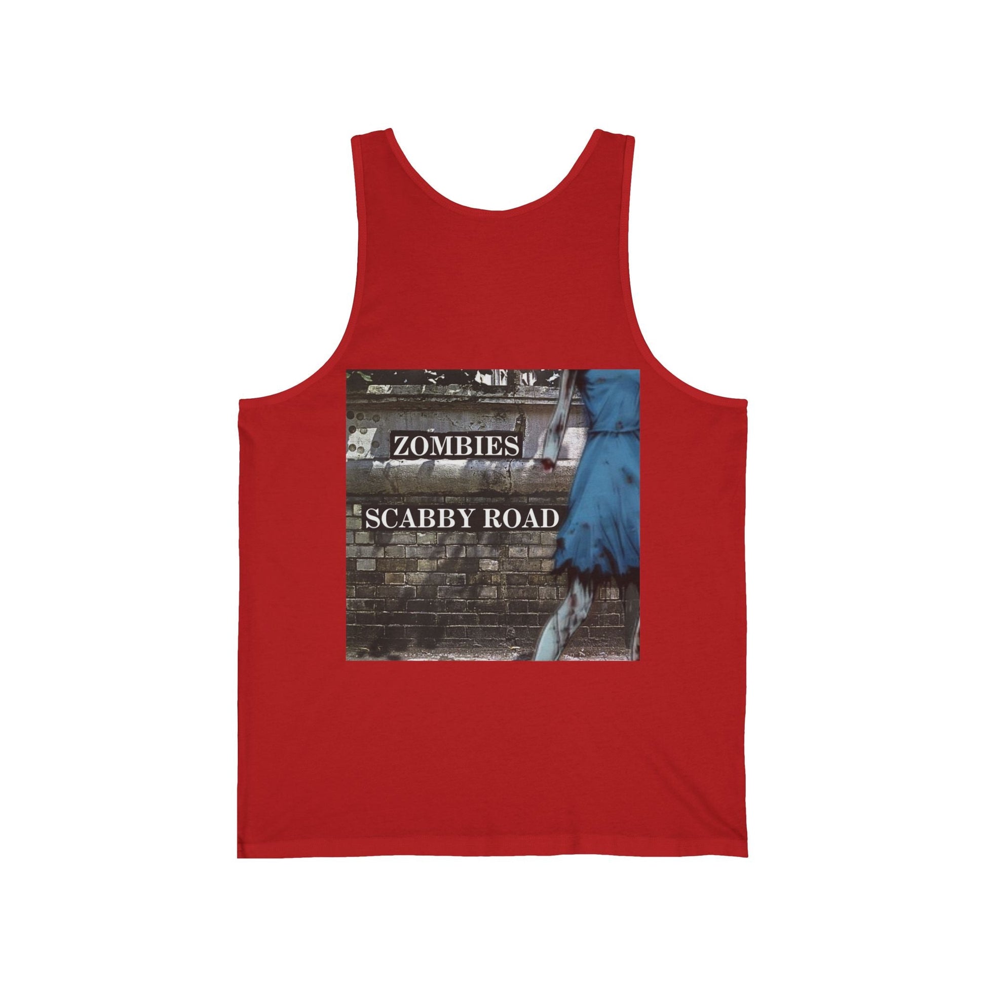 2 - sided Scabby Road Unisex Jersey Tank Top by cypherpunkgear – cypherpunkgear.com | Cypherpunk Merch