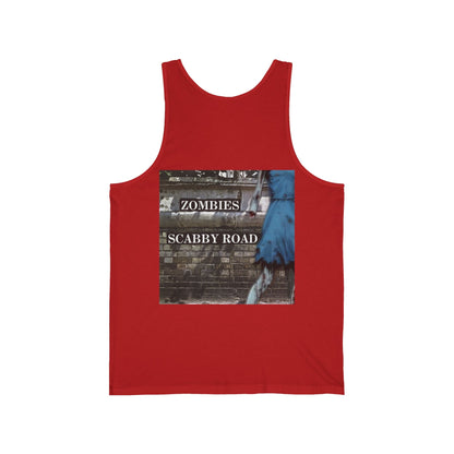 2 - sided Scabby Road Unisex Jersey Tank Top by cypherpunkgear – cypherpunkgear.com | Cypherpunk Merch