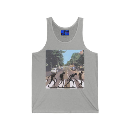 2 - sided Scabby Road Unisex Jersey Tank Top by cypherpunkgear – cypherpunkgear.com | Cypherpunk Merch