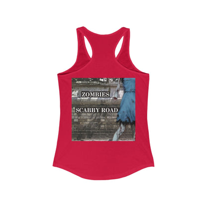 2 - sided Scabby Road Women's Racerback Tank Top by cypherpunkgear – cypherpunkgear.com | Cypherpunk Merch