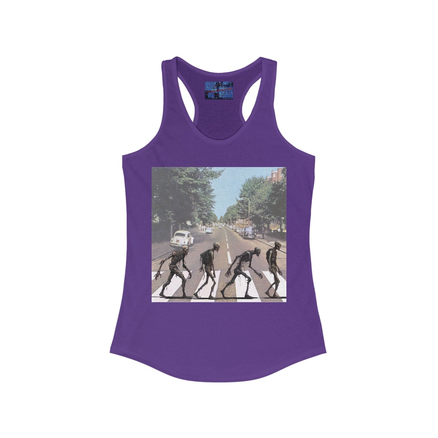 2 - sided Scabby Road Women's Racerback Tank Top by cypherpunkgear – cypherpunkgear.com | Cypherpunk Merch