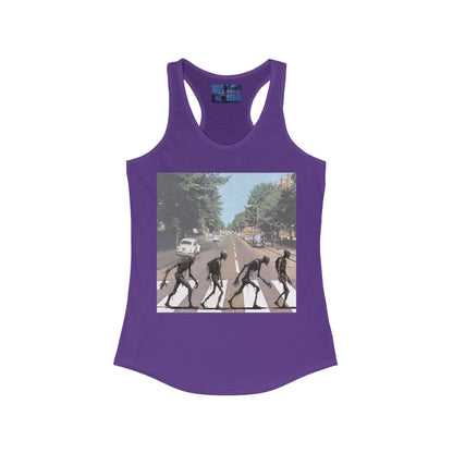 2 - sided Scabby Road Women's Racerback Tank Top by cypherpunkgear – cypherpunkgear.com | Cypherpunk Merch