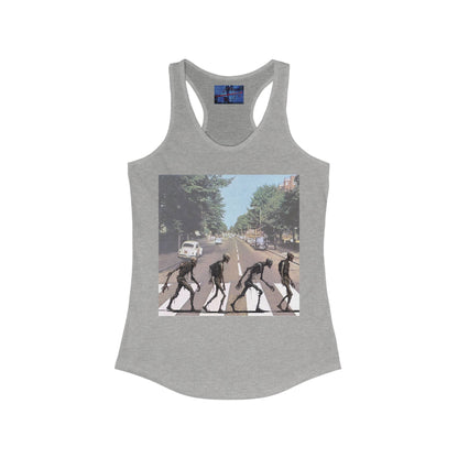 2 - sided Scabby Road Women's Racerback Tank Top by cypherpunkgear – cypherpunkgear.com | Cypherpunk Merch