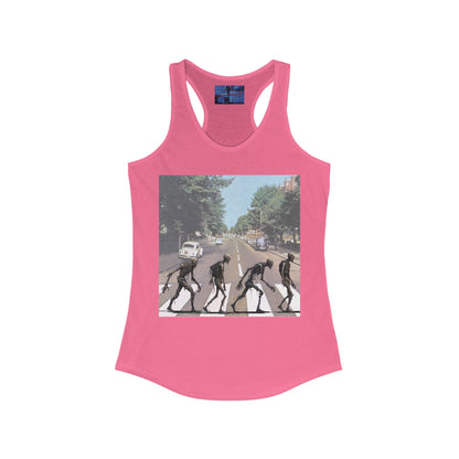 2 - sided Scabby Road Women's Racerback Tank Top by cypherpunkgear – cypherpunkgear.com | Cypherpunk Merch
