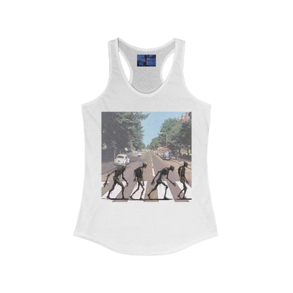 2 - sided Scabby Road Women's Racerback Tank Top by cypherpunkgear – cypherpunkgear.com | Cypherpunk Merch