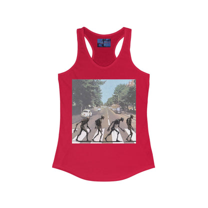 2 - sided Scabby Road Women's Racerback Tank Top by cypherpunkgear – cypherpunkgear.com | Cypherpunk Merch