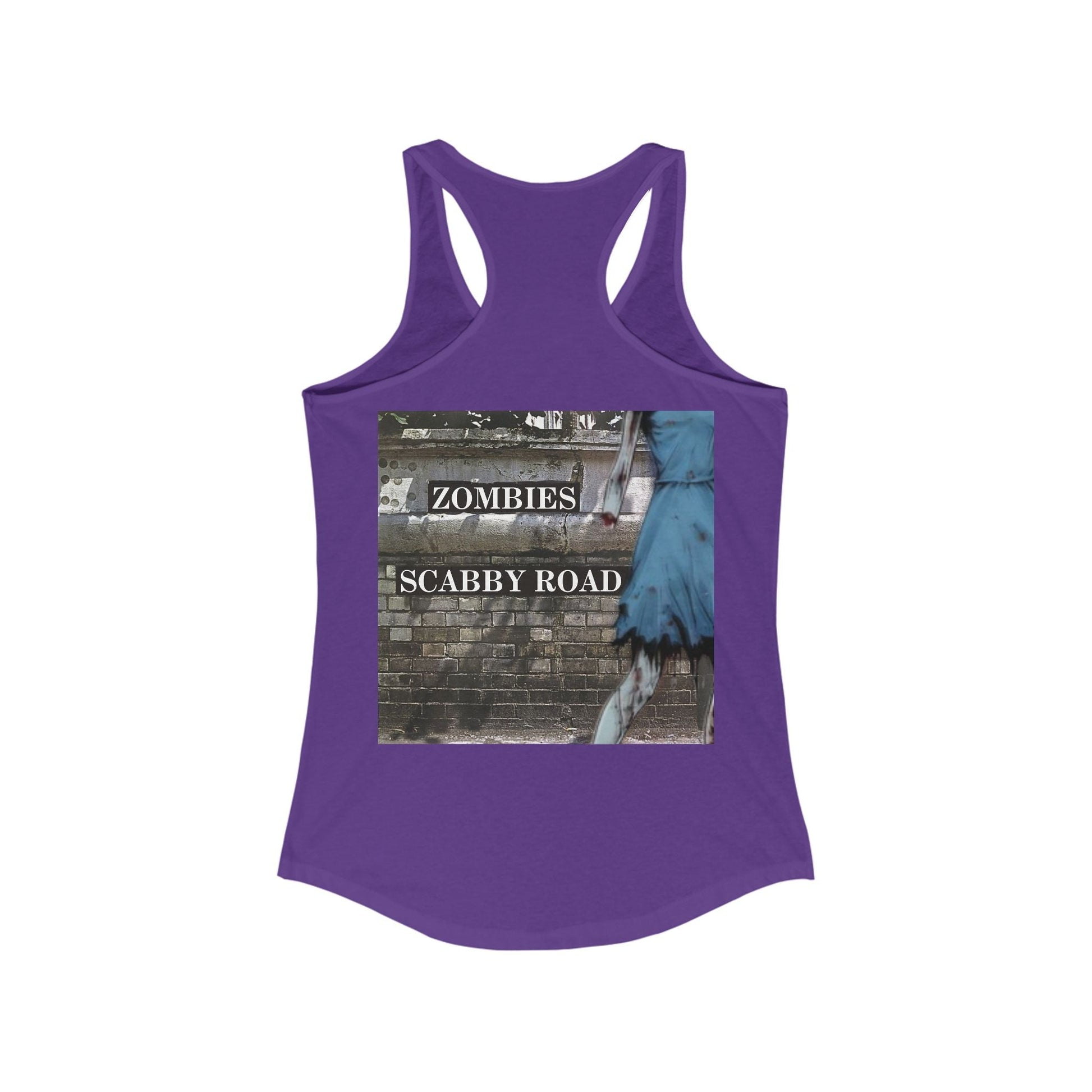 2 - sided Scabby Road Women's Racerback Tank Top by cypherpunkgear – cypherpunkgear.com | Cypherpunk Merch