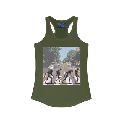 2 - sided Scabby Road Women's Racerback Tank Top by cypherpunkgear – cypherpunkgear.com | Cypherpunk Merch