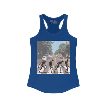 2 - sided Scabby Road Women's Racerback Tank Top by cypherpunkgear – cypherpunkgear.com | Cypherpunk Merch