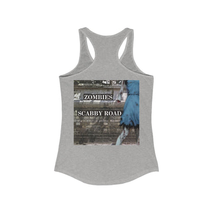2 - sided Scabby Road Women's Racerback Tank Top by cypherpunkgear – cypherpunkgear.com | Cypherpunk Merch