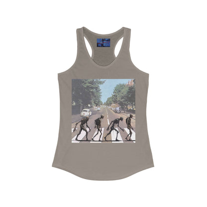 2 - sided Scabby Road Women's Racerback Tank Top by cypherpunkgear – cypherpunkgear.com | Cypherpunk Merch
