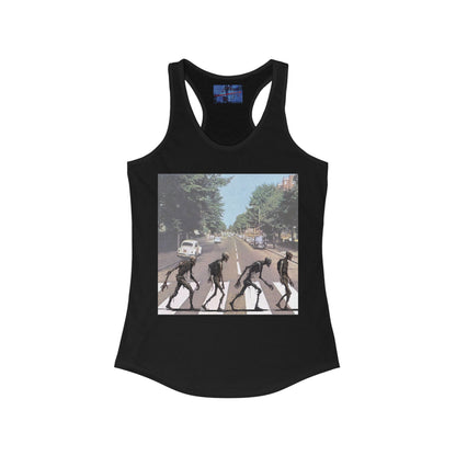 2 - sided Scabby Road Women's Racerback Tank Top by cypherpunkgear – cypherpunkgear.com | Cypherpunk Merch
