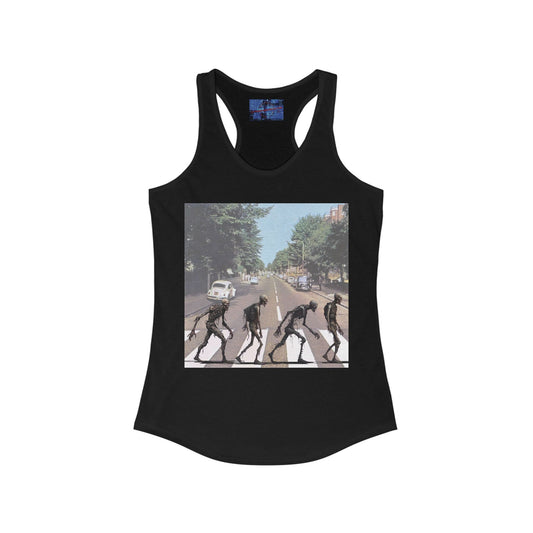 2 - sided Scabby Road Women's Racerback Tank Top by cypherpunkgear – cypherpunkgear.com | Cypherpunk Merch