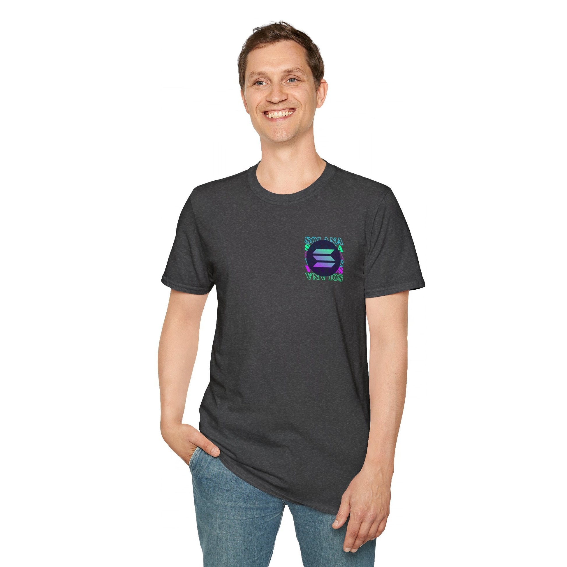 2 - sided Solana DKcolors Unisex T-Shirt by cypherpunkgear – cypherpunkgear.com | Cypherpunk Merch