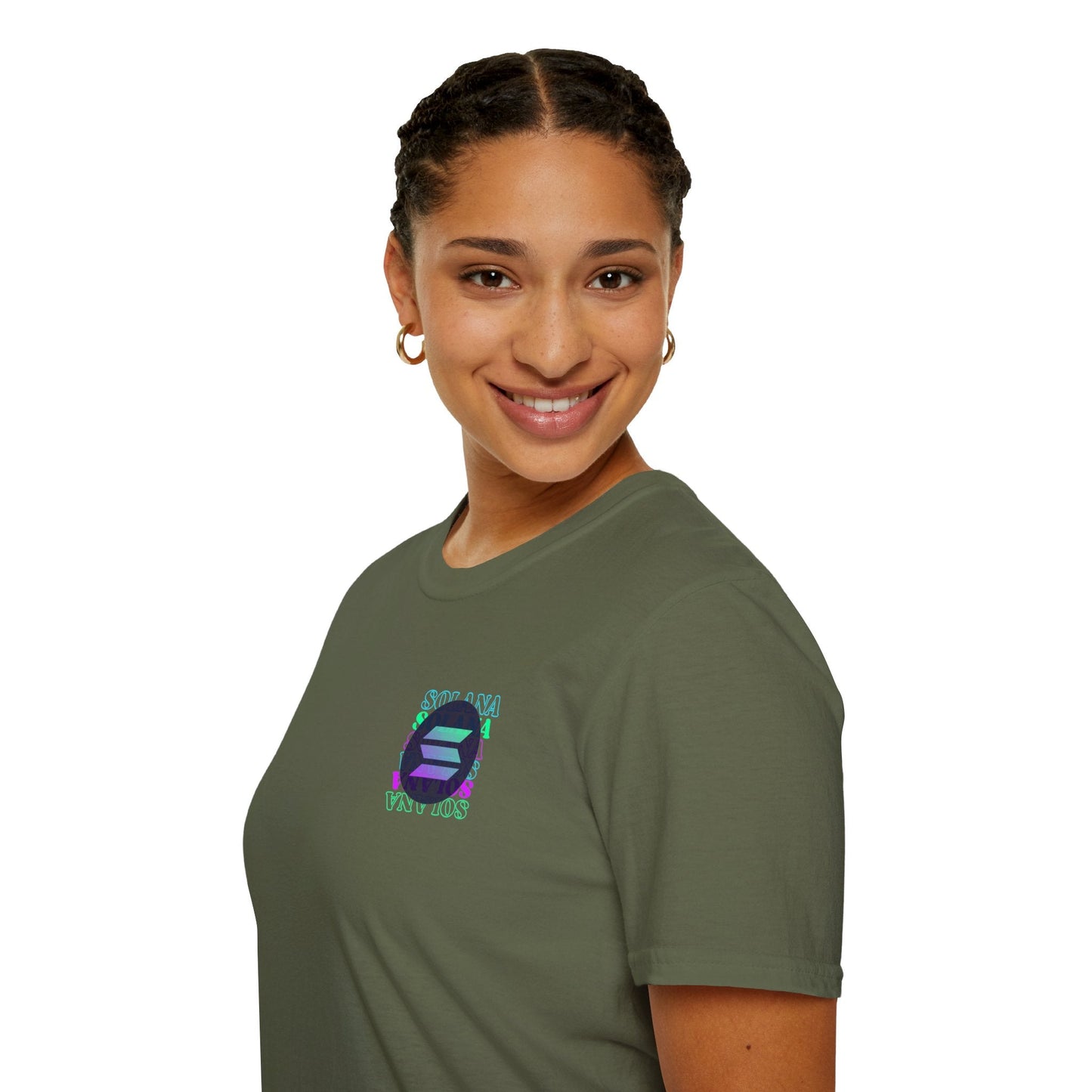 2 - sided Solana DKcolors Unisex T-Shirt by cypherpunkgear – cypherpunkgear.com | Cypherpunk Merch