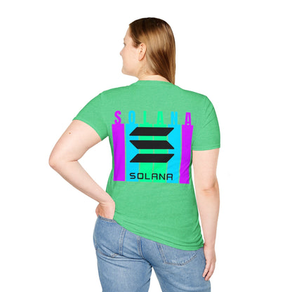 2 - sided Solana DKcolors Unisex T-Shirt by cypherpunkgear – cypherpunkgear.com | Cypherpunk Merch