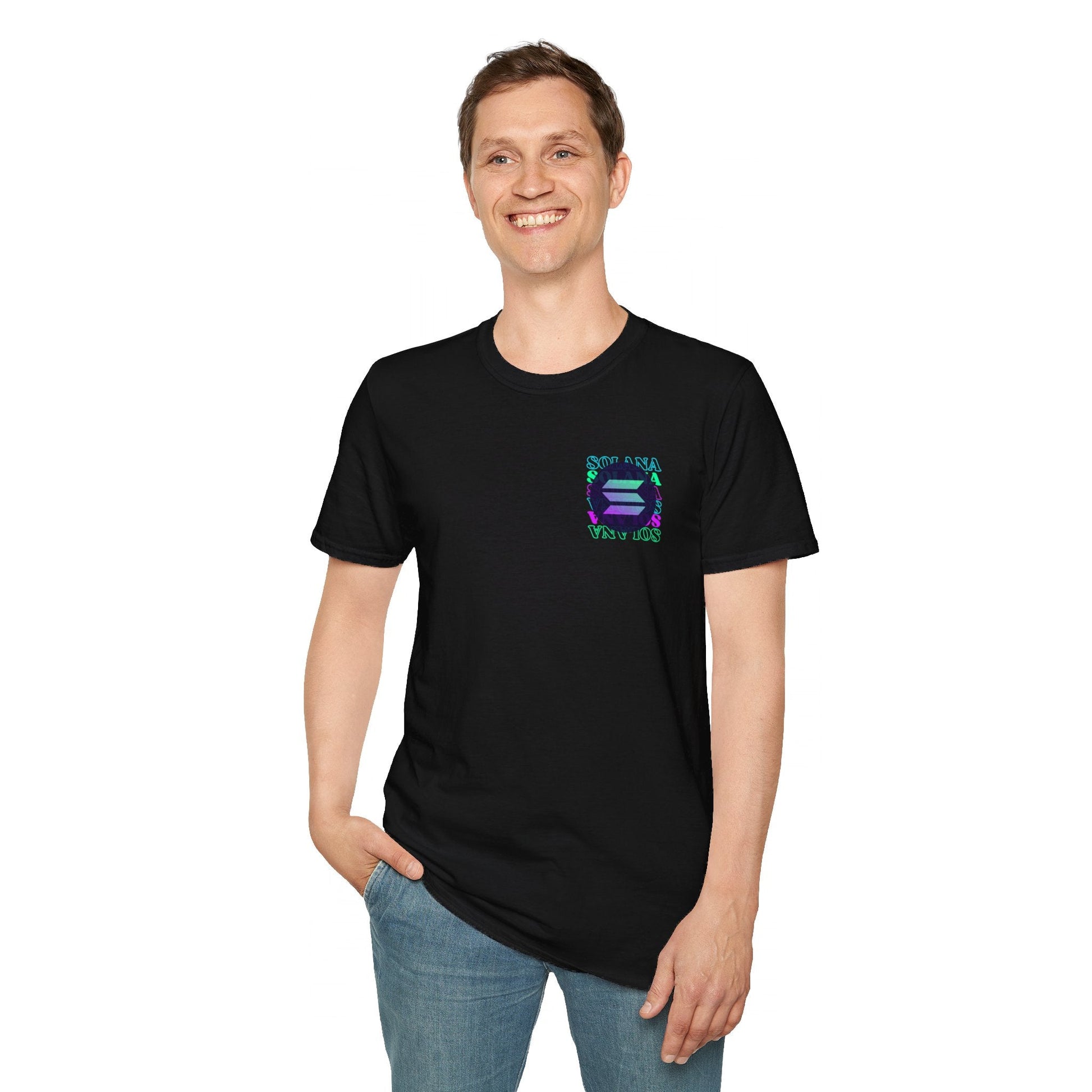 2 - sided Solana DKcolors Unisex T-Shirt by cypherpunkgear – cypherpunkgear.com | Cypherpunk Merch