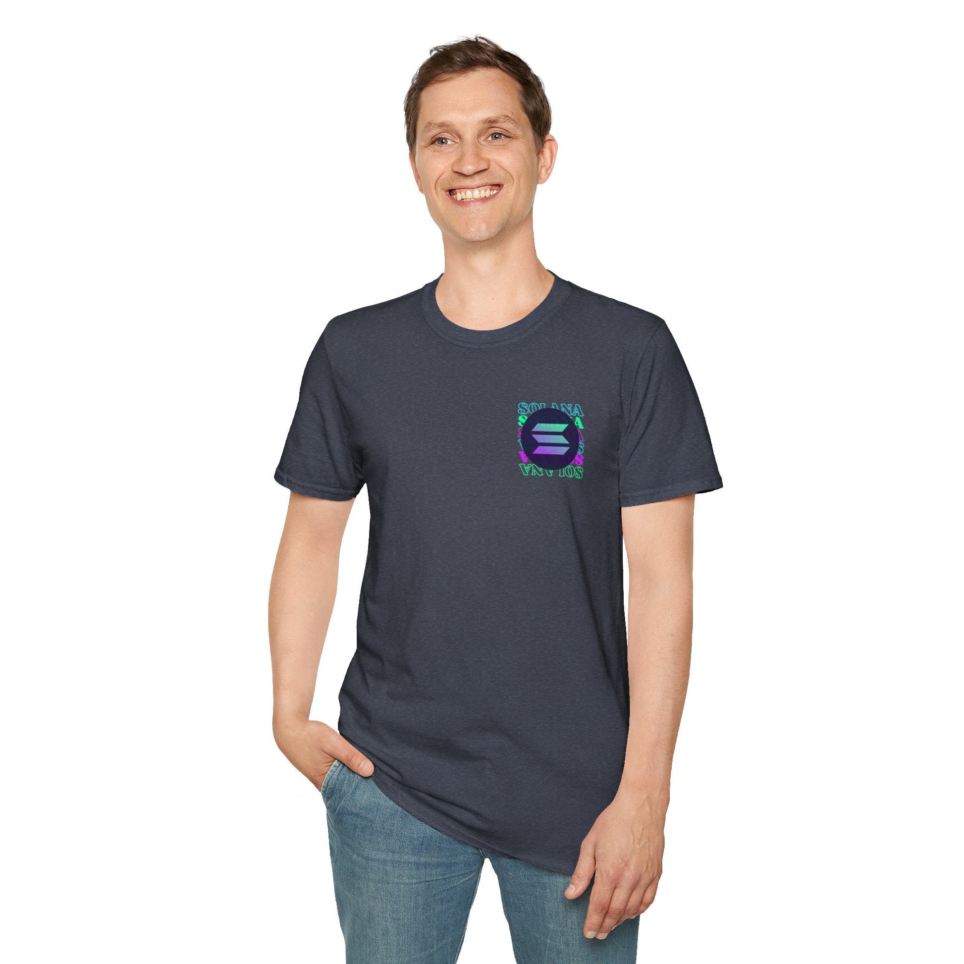 2 - sided Solana DKcolors Unisex T-Shirt by cypherpunkgear – cypherpunkgear.com | Cypherpunk Merch