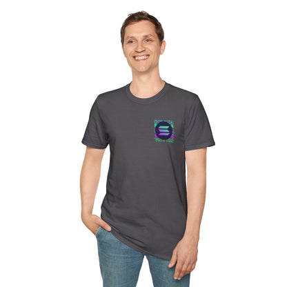 2 - sided Solana DKcolors Unisex T-Shirt by cypherpunkgear – cypherpunkgear.com | Cypherpunk Merch