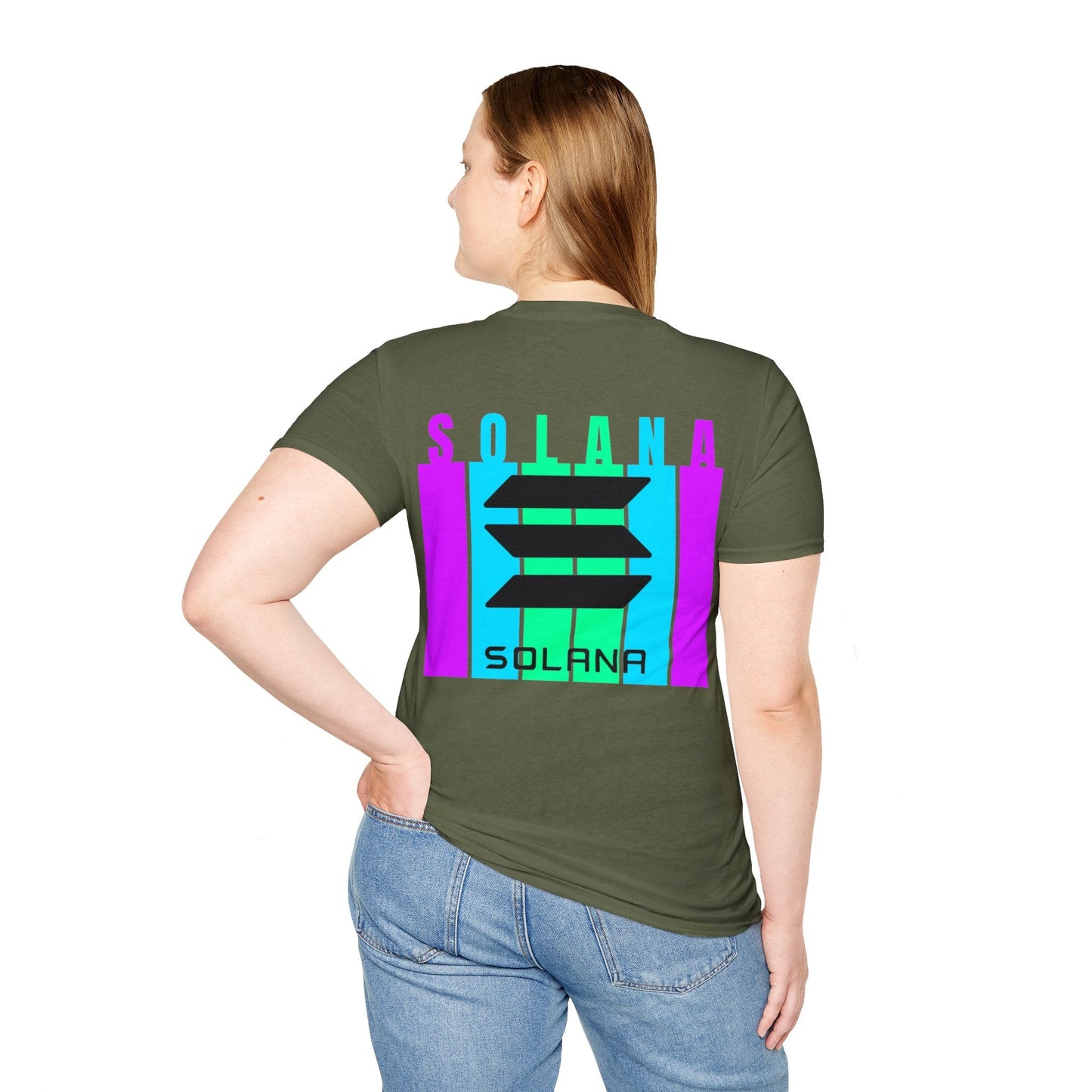 2 - sided Solana DKcolors Unisex T-Shirt by cypherpunkgear – cypherpunkgear.com | Cypherpunk Merch