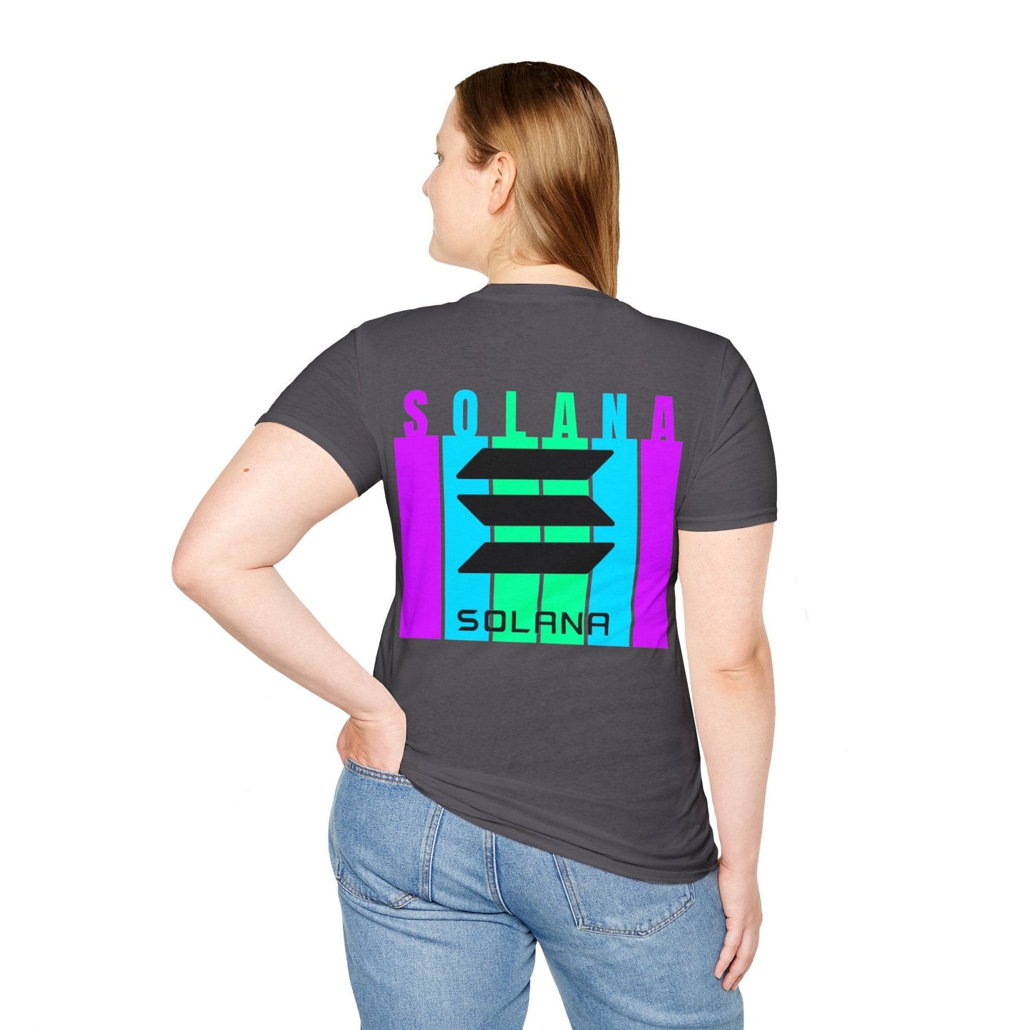 2 - sided Solana DKcolors Unisex T-Shirt by cypherpunkgear – cypherpunkgear.com | Cypherpunk Merch