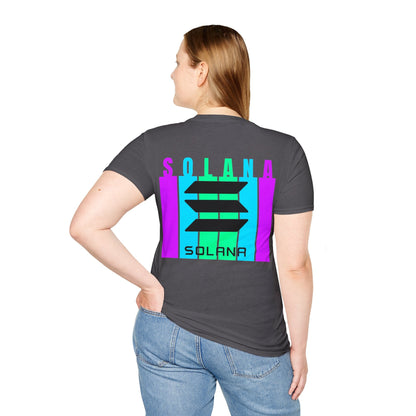 2 - sided Solana DKcolors Unisex T-Shirt by cypherpunkgear – cypherpunkgear.com | Cypherpunk Merch