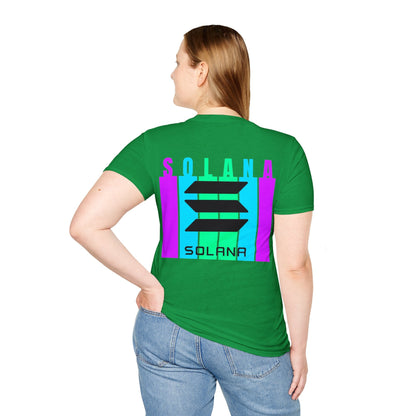 2 - sided Solana DKcolors Unisex T-Shirt by cypherpunkgear – cypherpunkgear.com | Cypherpunk Merch