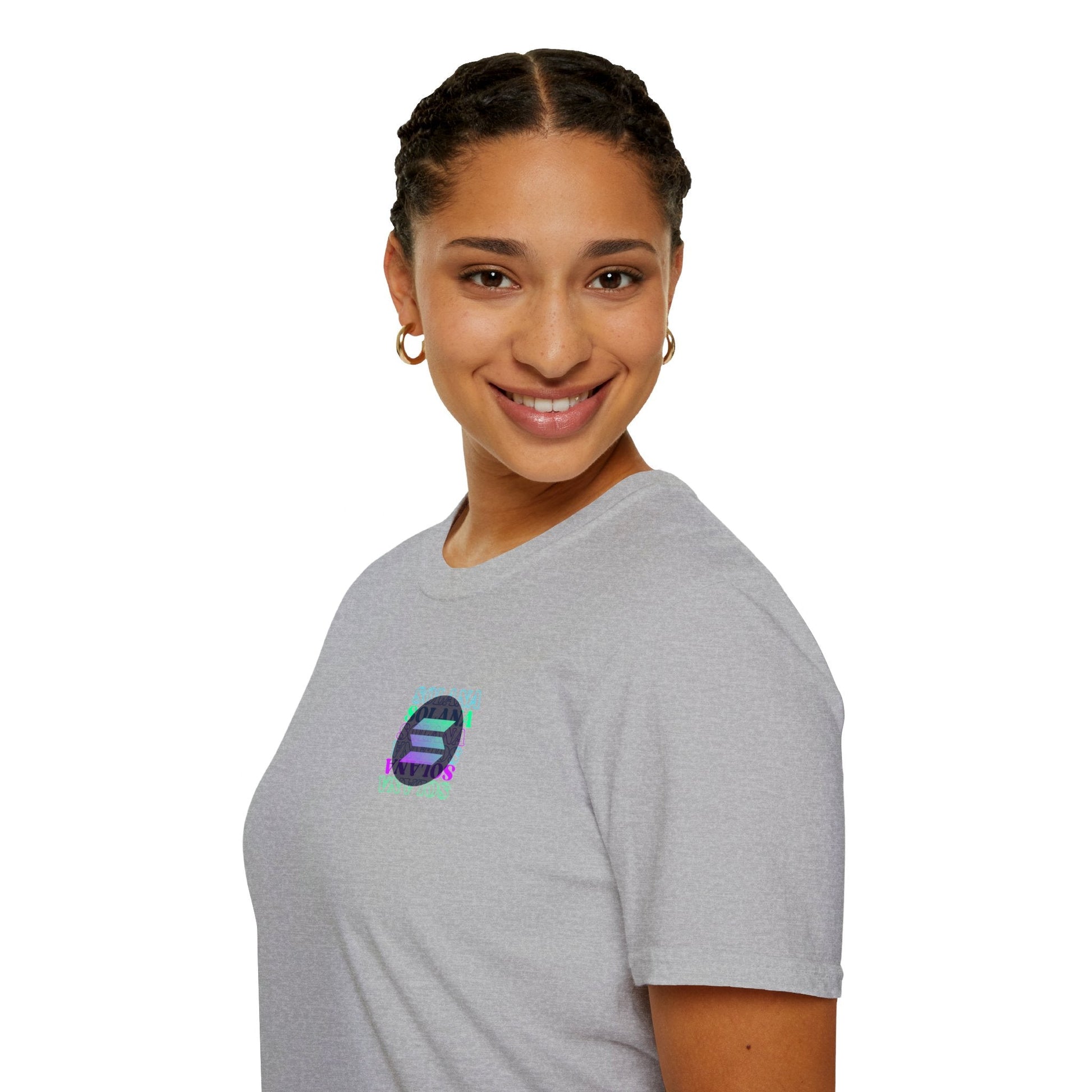 2 - sided Solana LTcolors Unisex T-Shirt by cypherpunkgear – cypherpunkgear.com | Cypherpunk Merch