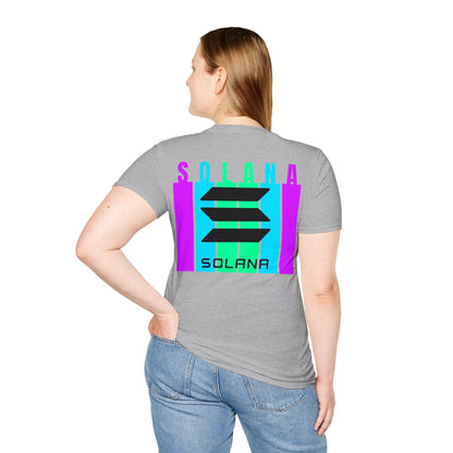 2 - sided Solana LTcolors Unisex T-Shirt by cypherpunkgear – cypherpunkgear.com | Cypherpunk Merch