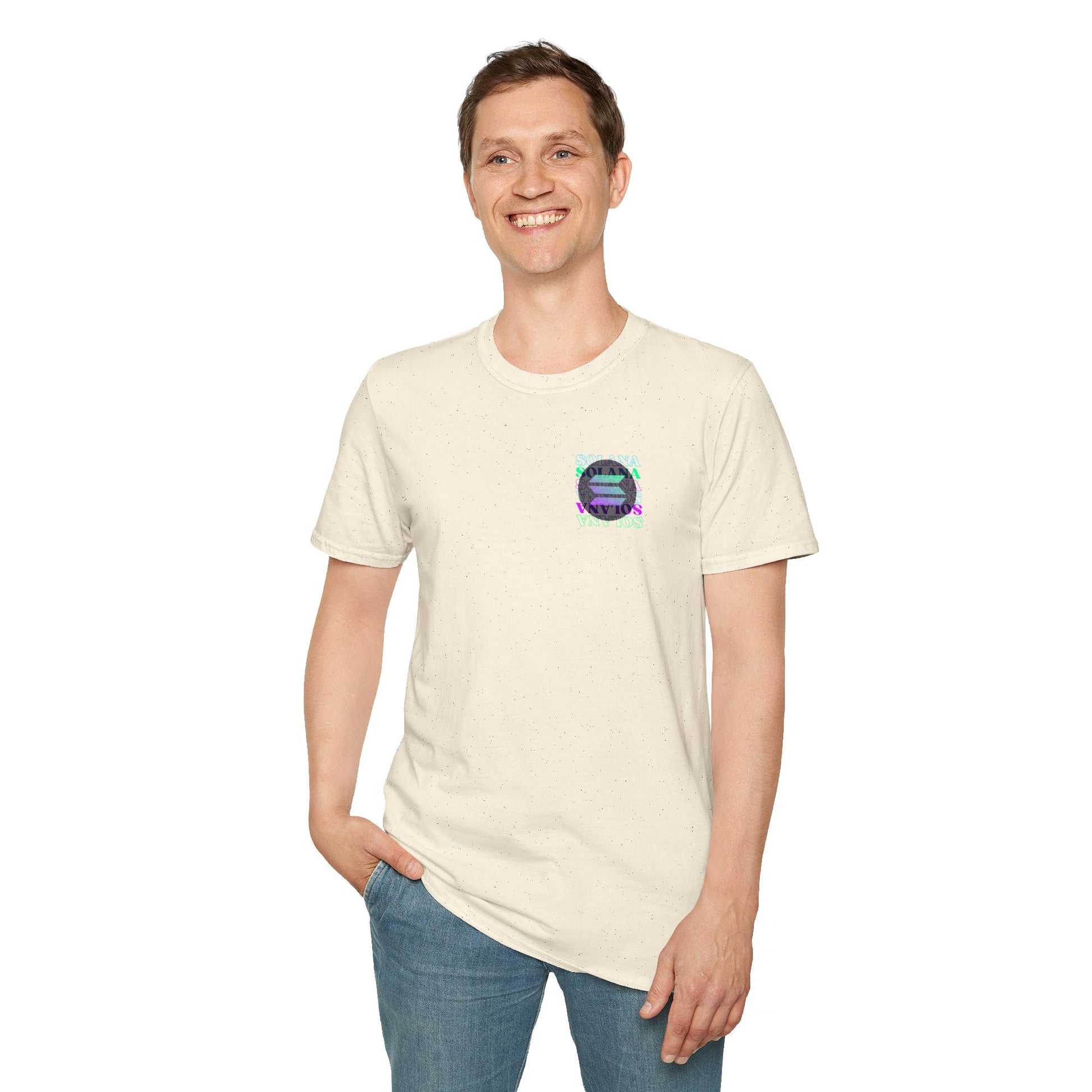 2 - sided Solana LTcolors Unisex T-Shirt by cypherpunkgear – cypherpunkgear.com | Cypherpunk Merch