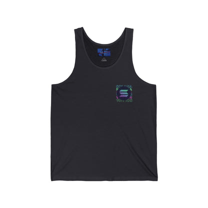 2 - sided Solana Unisex Jersey Tank Top by cypherpunkgear – cypherpunkgear.com | Cypherpunk Merch