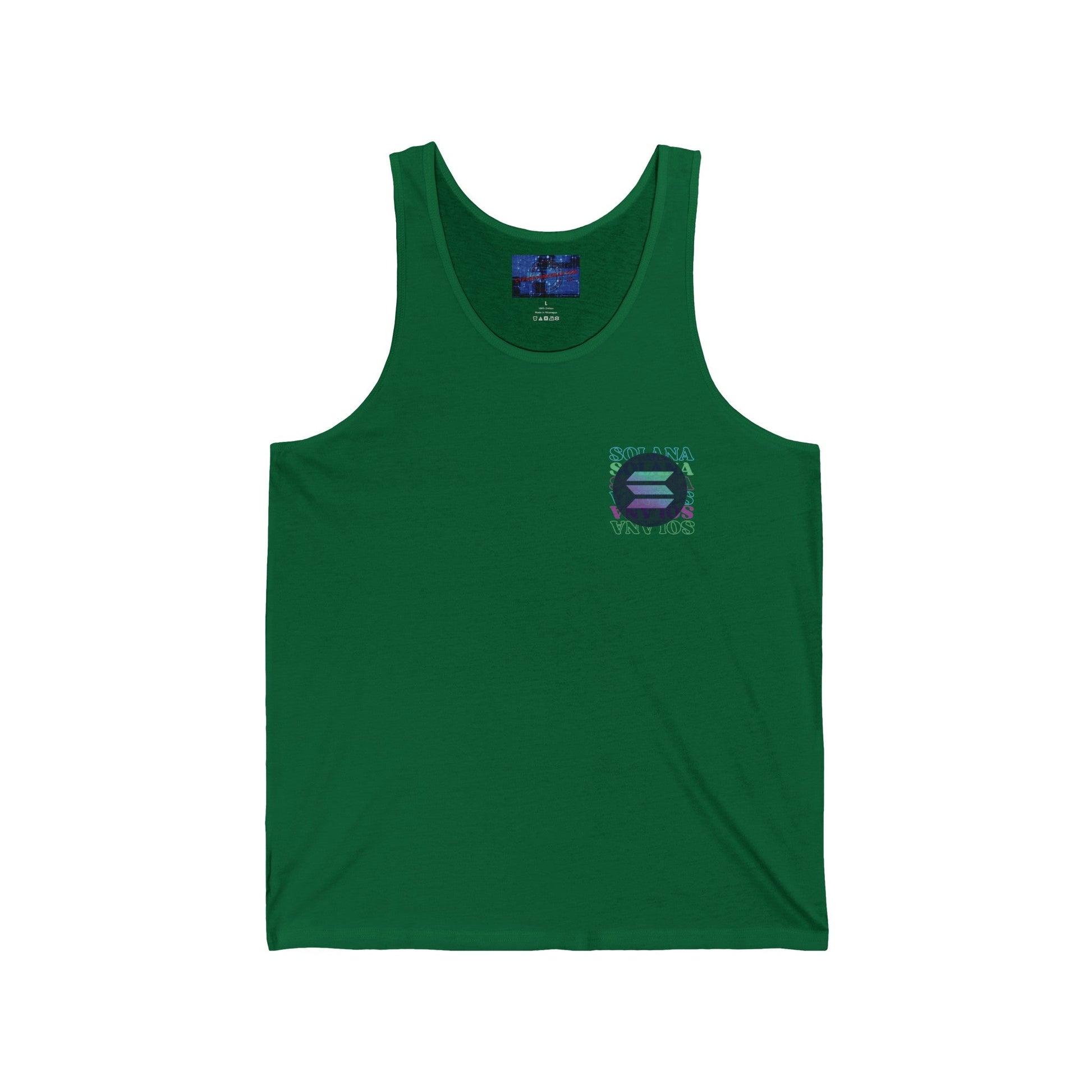 2 - sided Solana Unisex Jersey Tank Top by cypherpunkgear – cypherpunkgear.com | Cypherpunk Merch