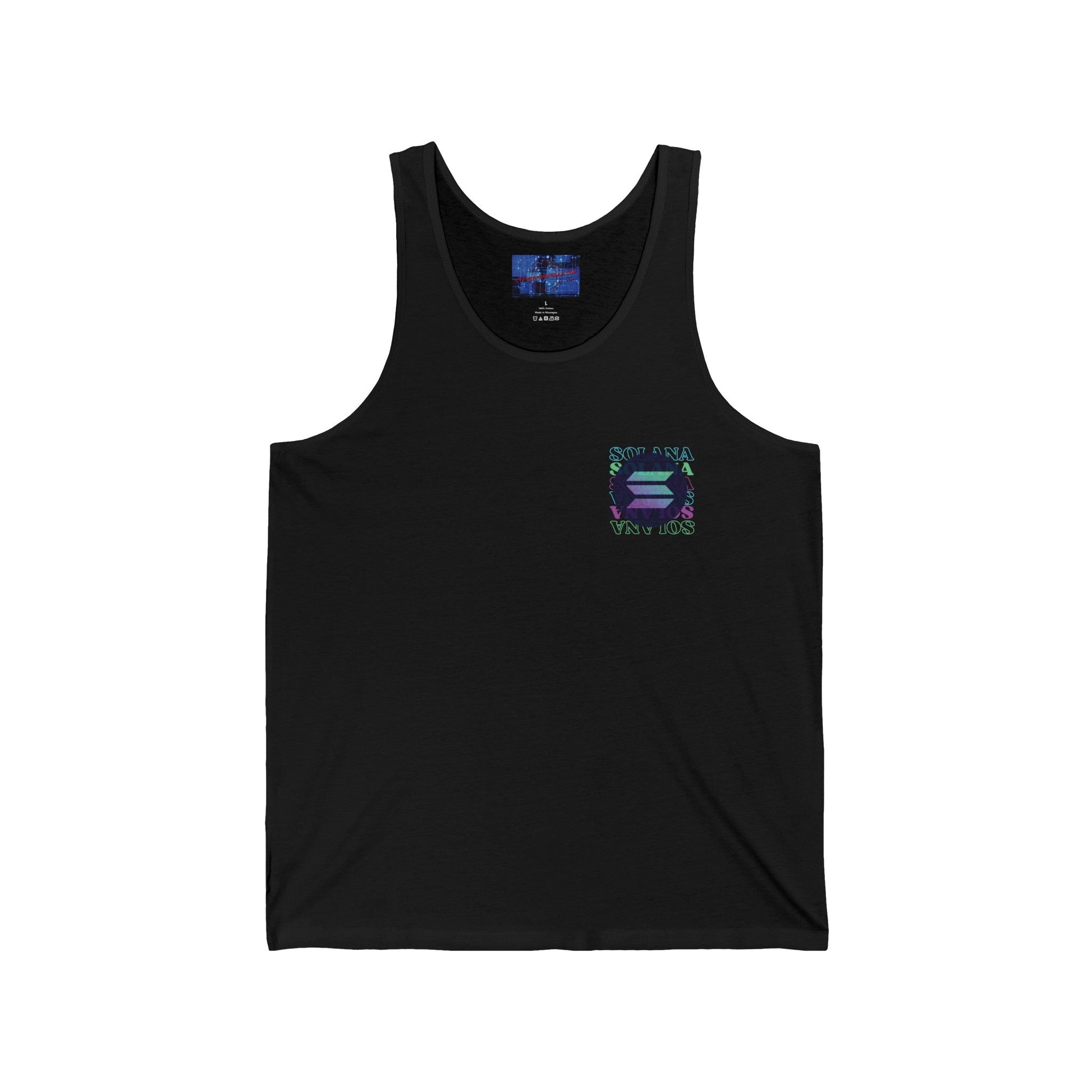 2 - sided Solana Unisex Jersey Tank Top by cypherpunkgear – cypherpunkgear.com | Cypherpunk Merch