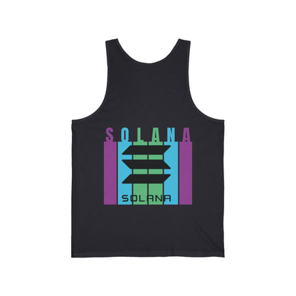 2 - sided Solana Unisex Jersey Tank Top by cypherpunkgear – cypherpunkgear.com | Cypherpunk Merch
