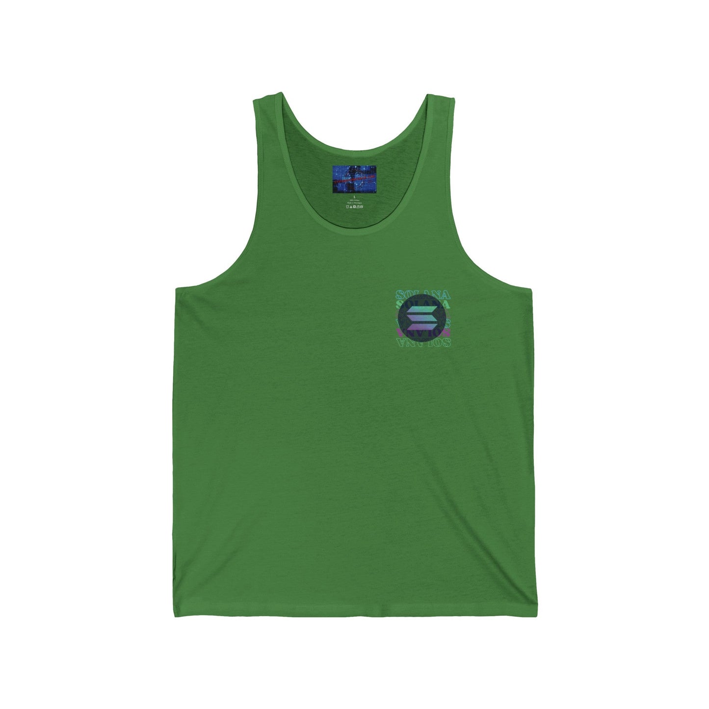 2 - sided Solana Unisex Jersey Tank Top by cypherpunkgear – cypherpunkgear.com | Cypherpunk Merch