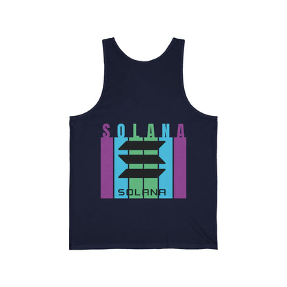 2 - sided Solana Unisex Jersey Tank Top by cypherpunkgear – cypherpunkgear.com | Cypherpunk Merch