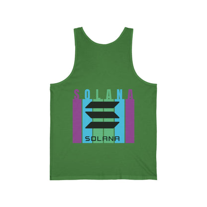 2 - sided Solana Unisex Jersey Tank Top by cypherpunkgear – cypherpunkgear.com | Cypherpunk Merch