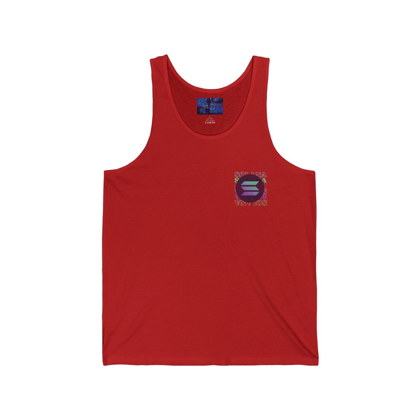 2 - sided Solana Unisex Jersey Tank Top by cypherpunkgear – cypherpunkgear.com | Cypherpunk Merch
