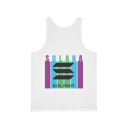 2 - sided Solana Unisex Jersey Tank Top by cypherpunkgear – cypherpunkgear.com | Cypherpunk Merch
