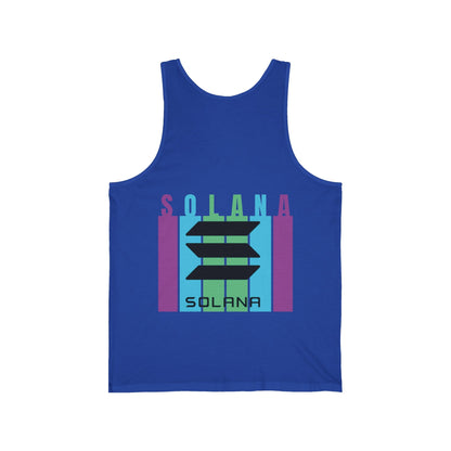 2 - sided Solana Unisex Jersey Tank Top by cypherpunkgear – cypherpunkgear.com | Cypherpunk Merch