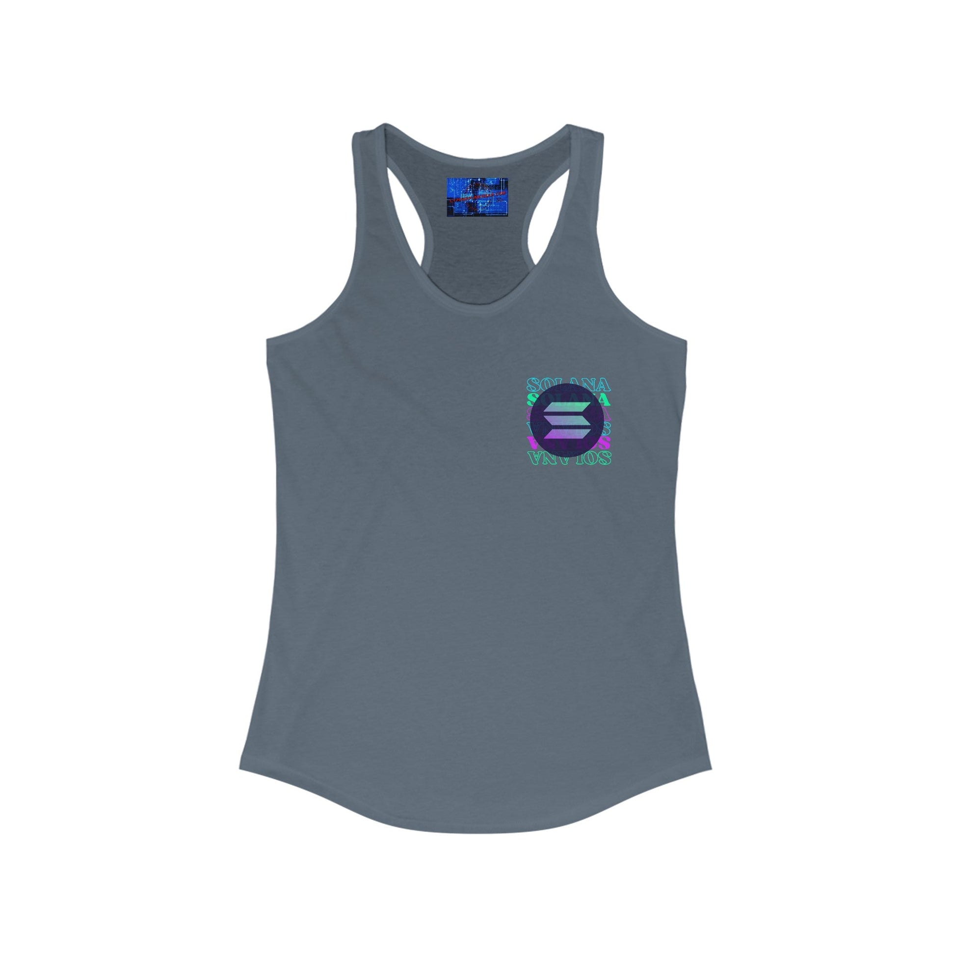 2 - sided Solana Women's Racerback Tank Top by cypherpunkgear – cypherpunkgear.com | Cypherpunk Merch