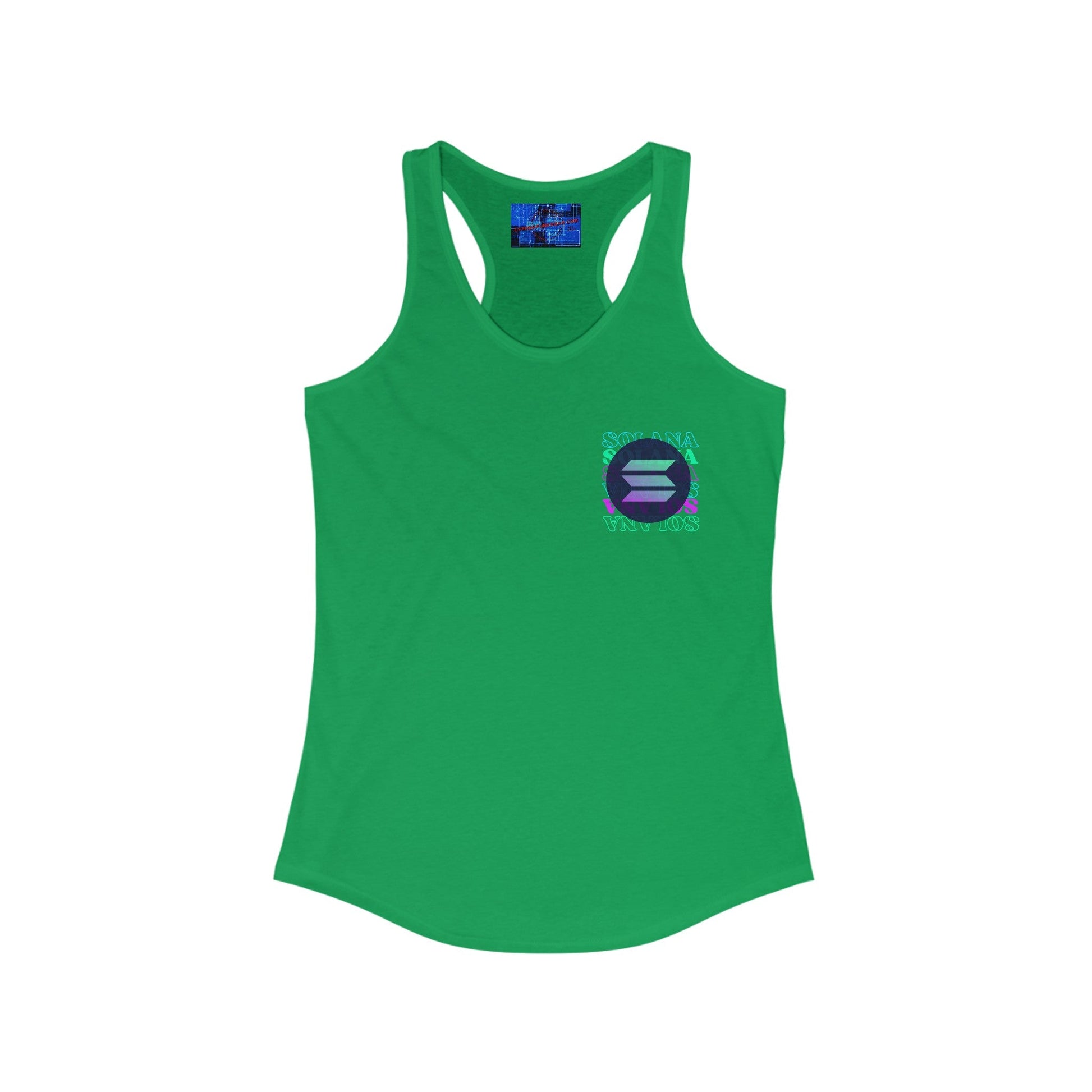 2 - sided Solana Women's Racerback Tank Top by cypherpunkgear – cypherpunkgear.com | Cypherpunk Merch
