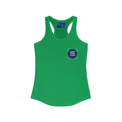 2 - sided Solana Women's Racerback Tank Top by cypherpunkgear – cypherpunkgear.com | Cypherpunk Merch