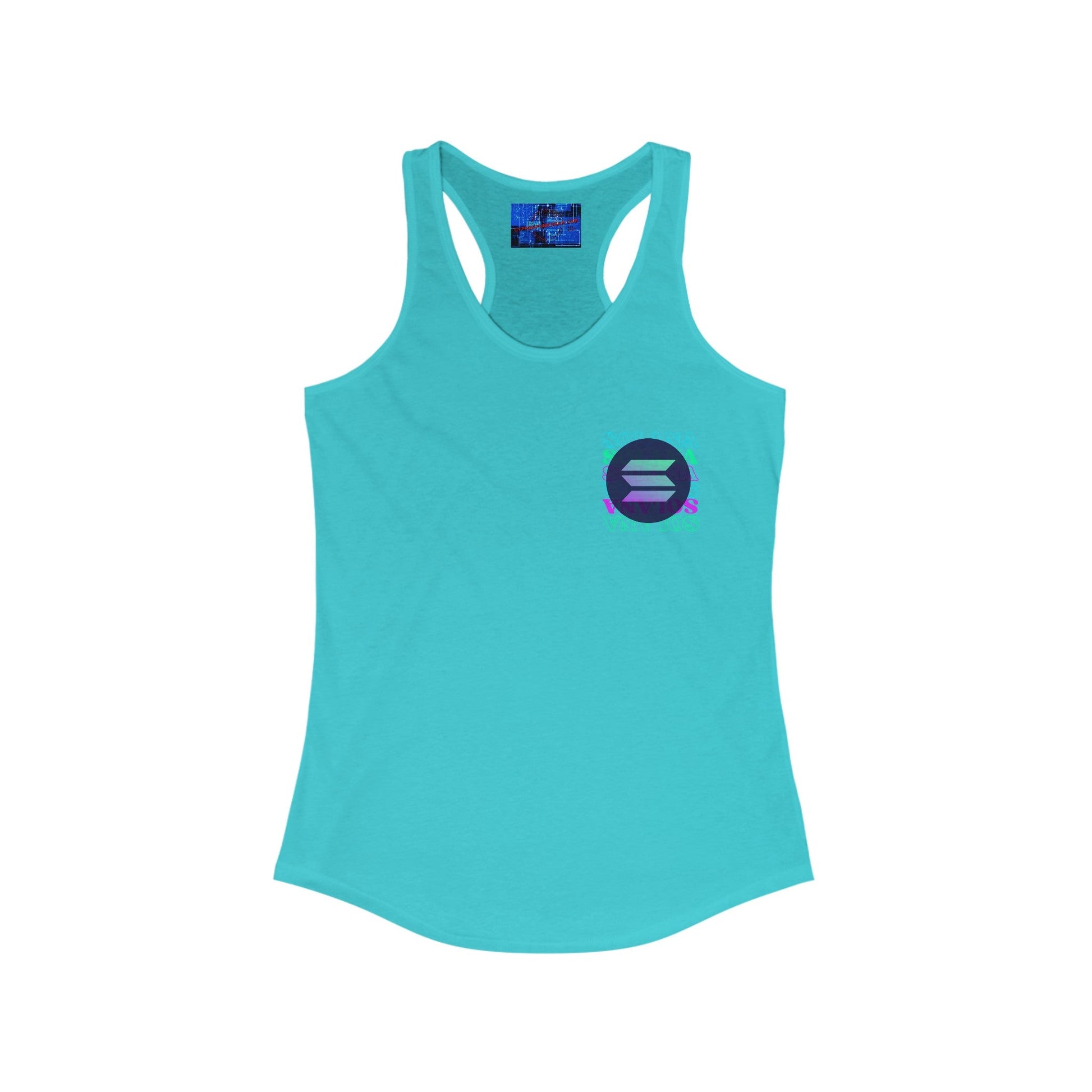 2 - sided Solana Women's Racerback Tank Top by cypherpunkgear – cypherpunkgear.com | Cypherpunk Merch