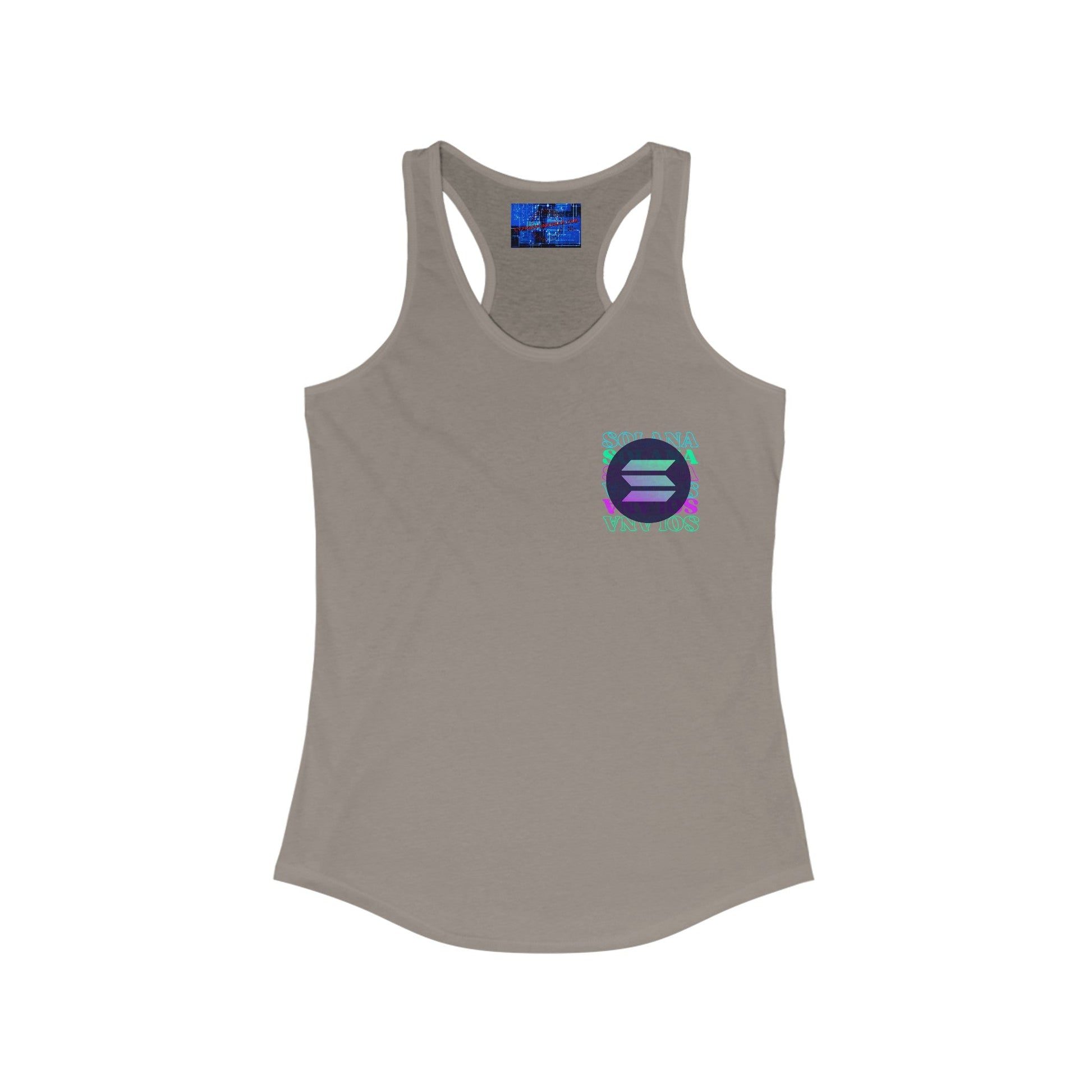2 - sided Solana Women's Racerback Tank Top by cypherpunkgear – cypherpunkgear.com | Cypherpunk Merch