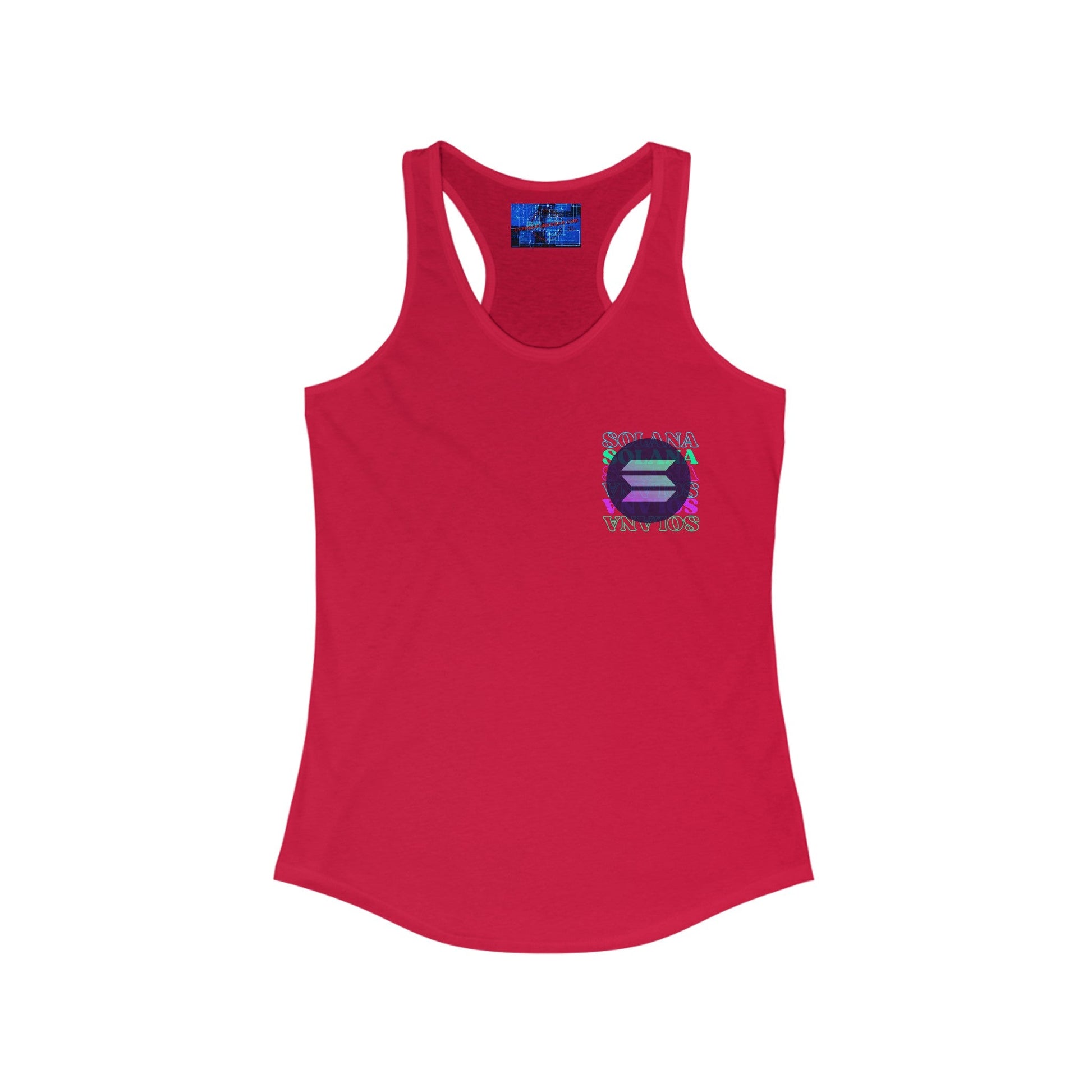 2 - sided Solana Women's Racerback Tank Top by cypherpunkgear – cypherpunkgear.com | Cypherpunk Merch
