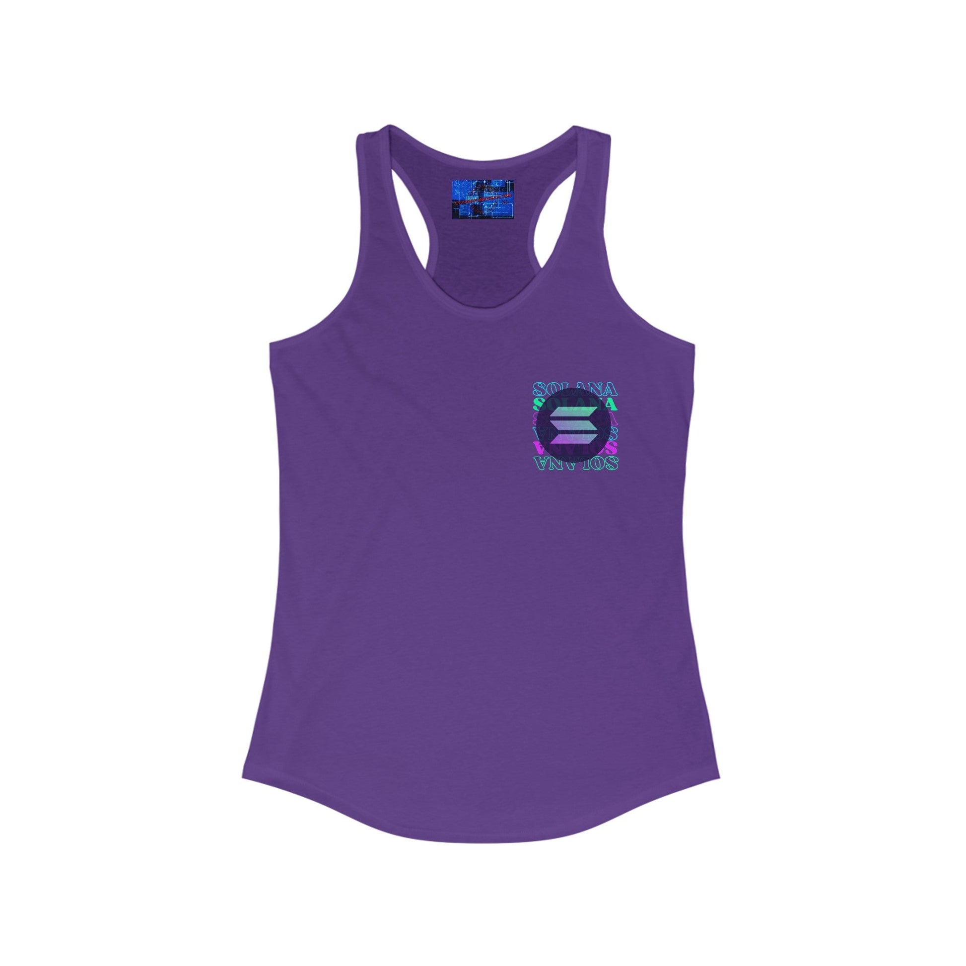 2 - sided Solana Women's Racerback Tank Top by cypherpunkgear – cypherpunkgear.com | Cypherpunk Merch